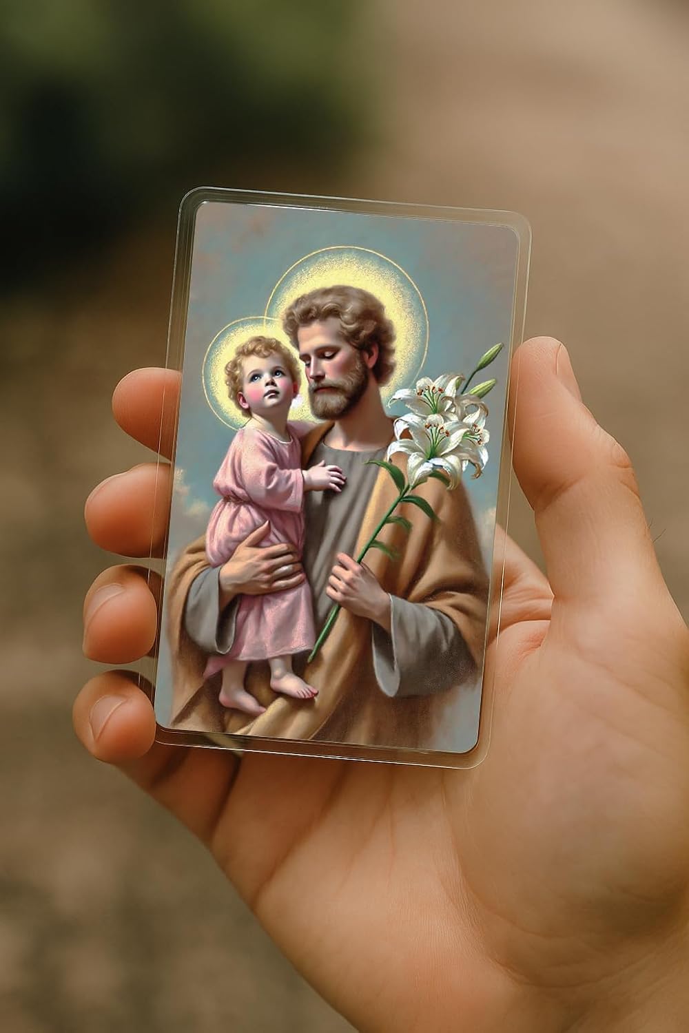 Shepherd's Grace Saint Joseph Prayer Cards – Laminated Catholic Holy Cards, 5-Pack – Prayer to Saint Joseph, Pocket-Size 4.5 × 2.75 in Durable Devotional Cards - Image 3