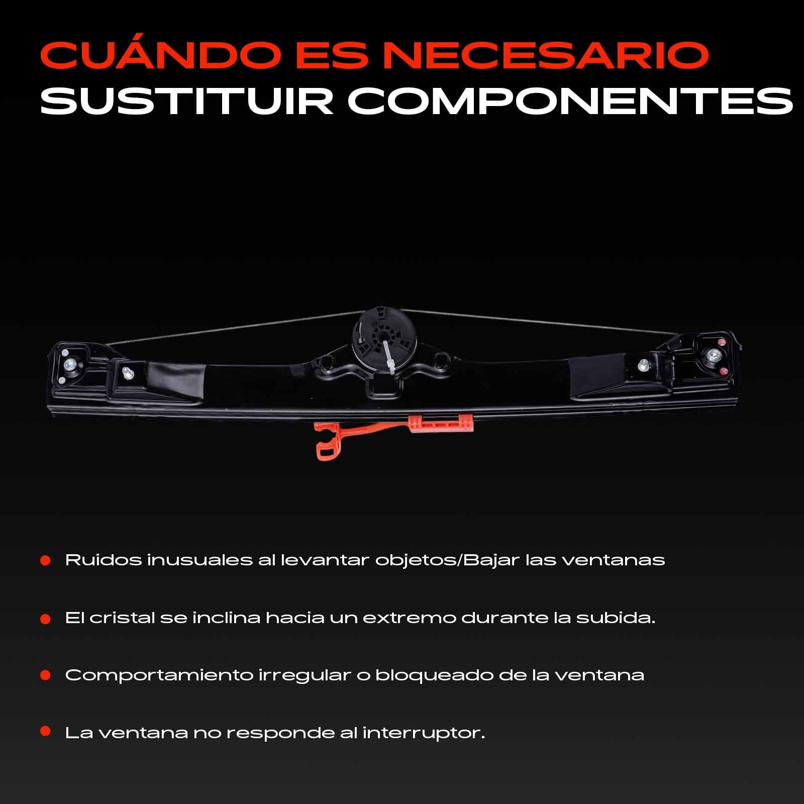 Frankberg Elevalunas delantero izquierdo Sin motor para Grande Punto Evo 199 2/3 puertas 2005-2020 51723318