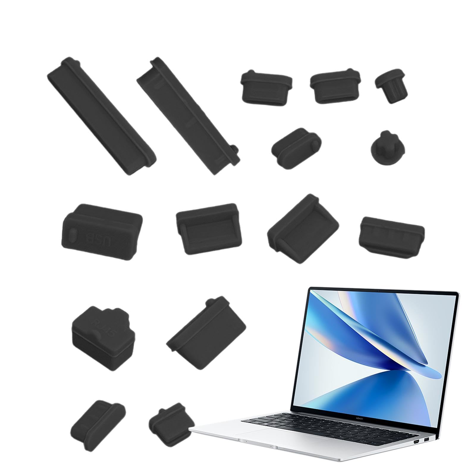40 Bouchons Anti-poussière USB-C (10 Couleurs) - Protection Pour Ports De Charge Téléphone, Ordinateur, Tablette