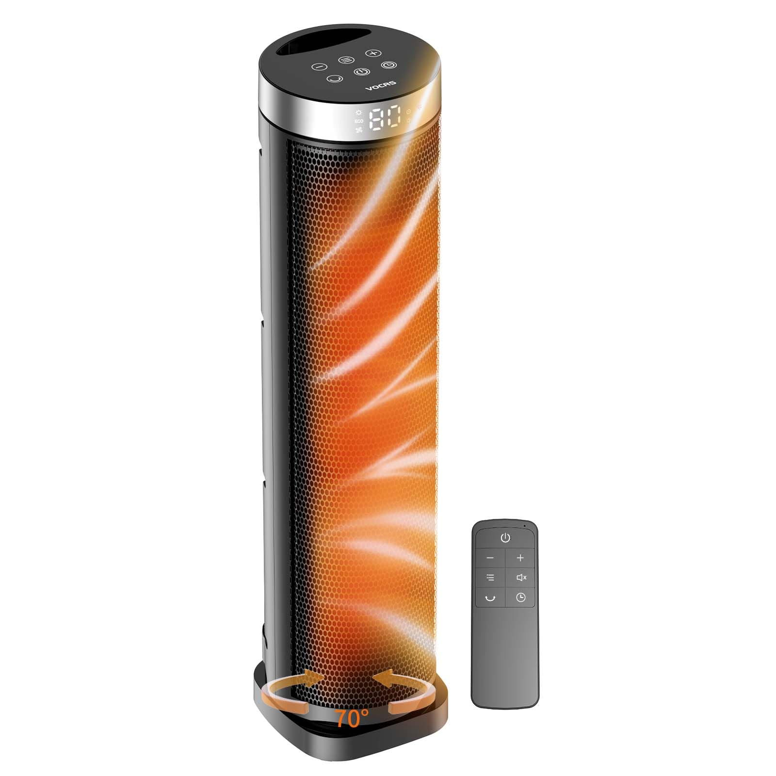 Brand Name: 70° Oscillating Tower Space Heater with Remote Control