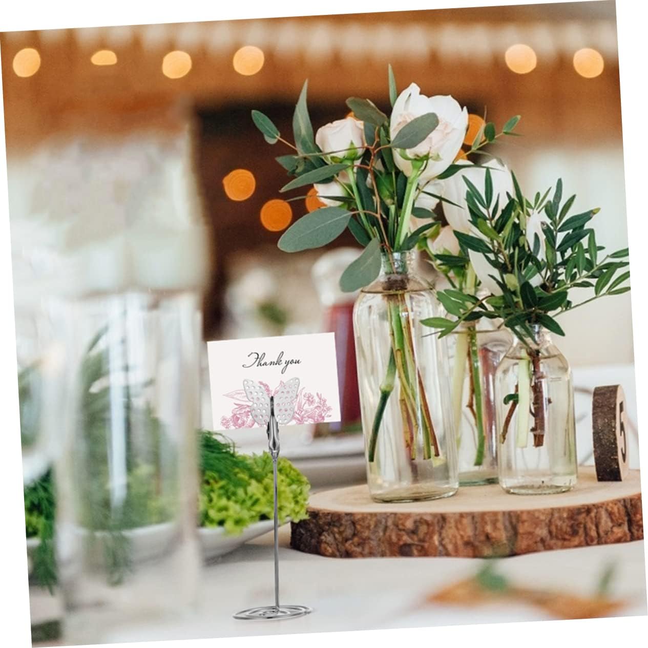 10pcs Butterfly Place Card Holders Decorative Photo Clips for Weddings Parties and Events Table Number Stands Memo Holders and Picture Displays