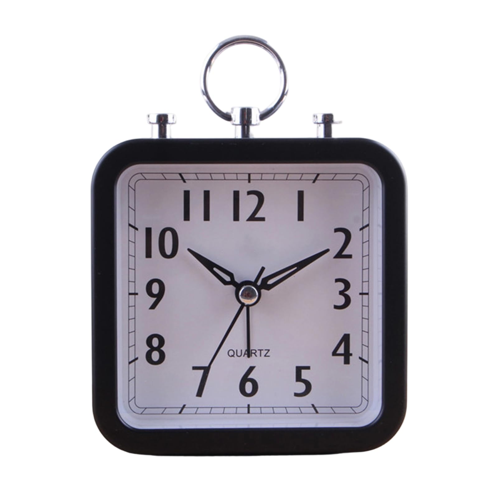 JSGHGDF Quiet Analog Alarm Clock Lightweight and Easy to Read Table Clock for Desk Nightstand or Travel Retro Desk Small
