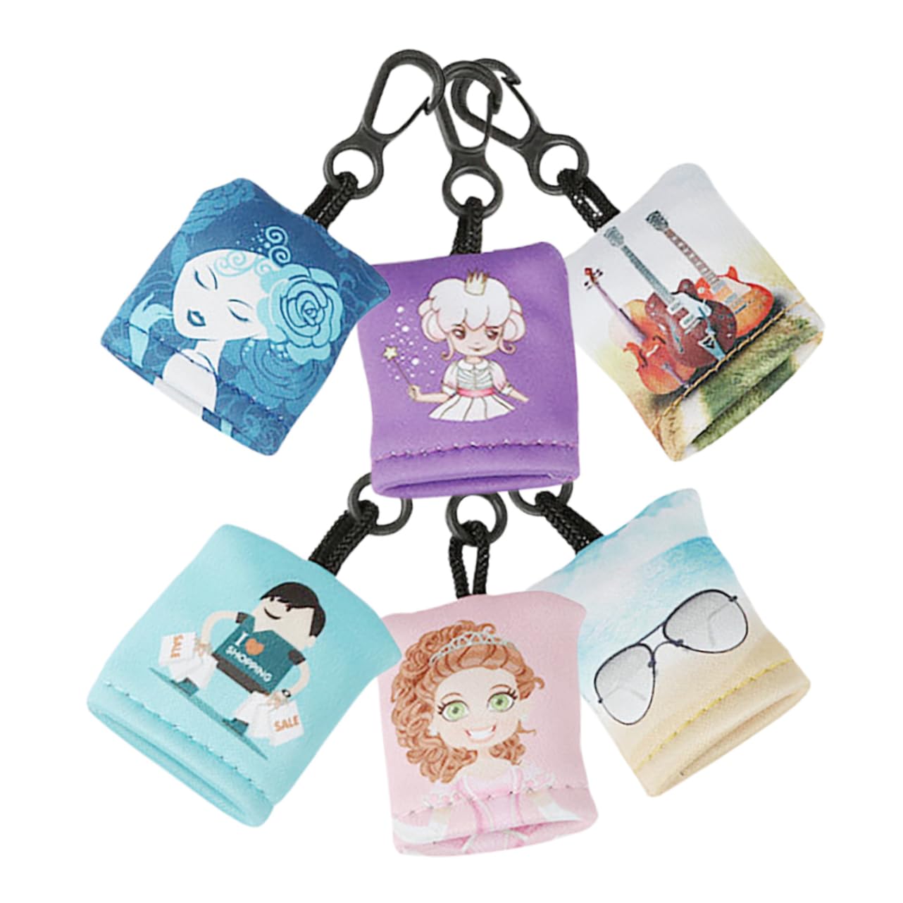 COLLBATH Piezas llavero gafas de tela limpiador de joyas paño para gafas jinkies Agarre de limpieza para gafas limpiador de lentes de cámara para anteojos