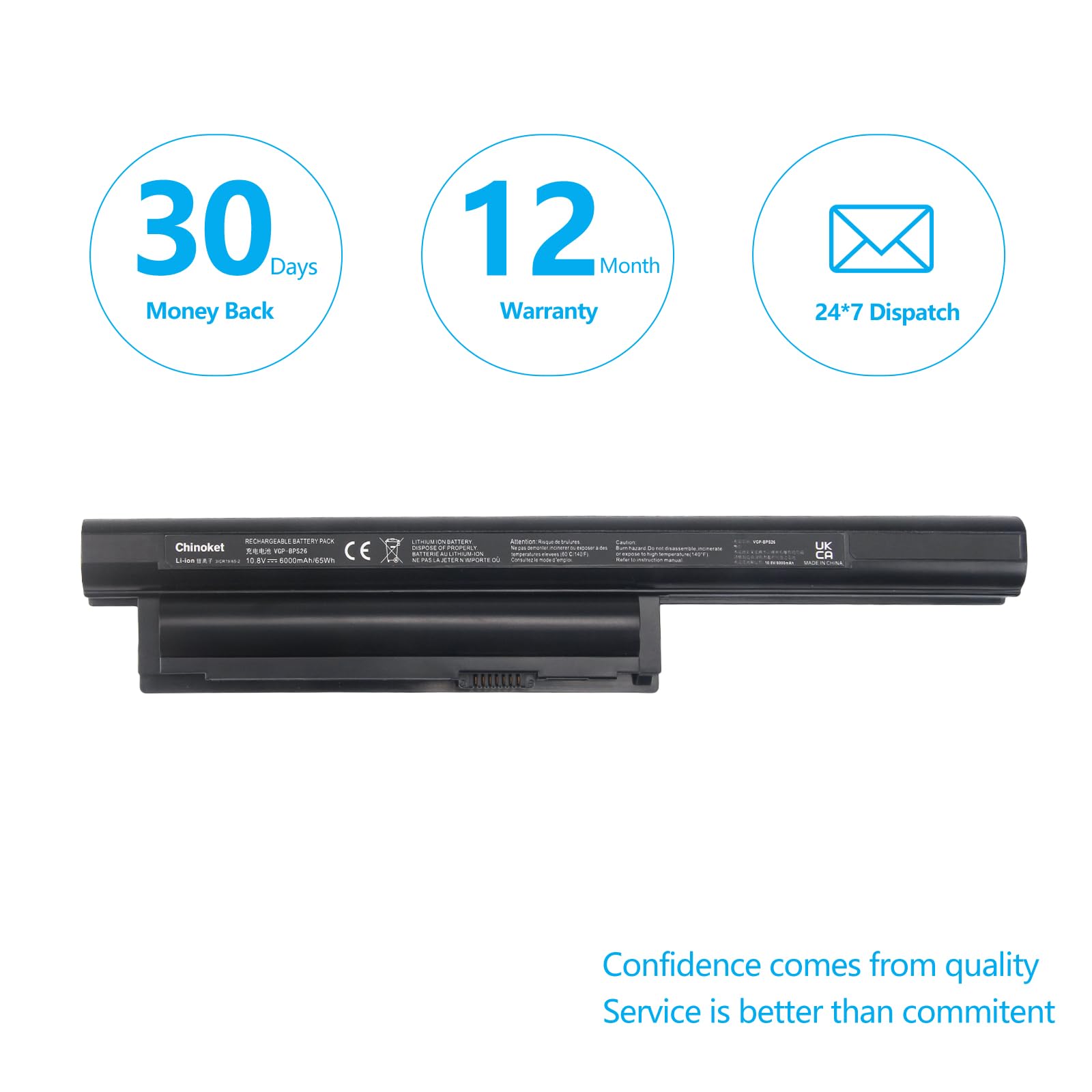 6000mAh/65Wh VGP-BPS26 VGP-BPS26A VGP-BPS26S VGP-BPL26 Batteria per Sony VAIO VPC-CA15FW VPC-CA15FG VPC-CA17EC VPC-CA2S0E VGP-BPS13 VPC-CA190 pcg-71811m pcg-71911m