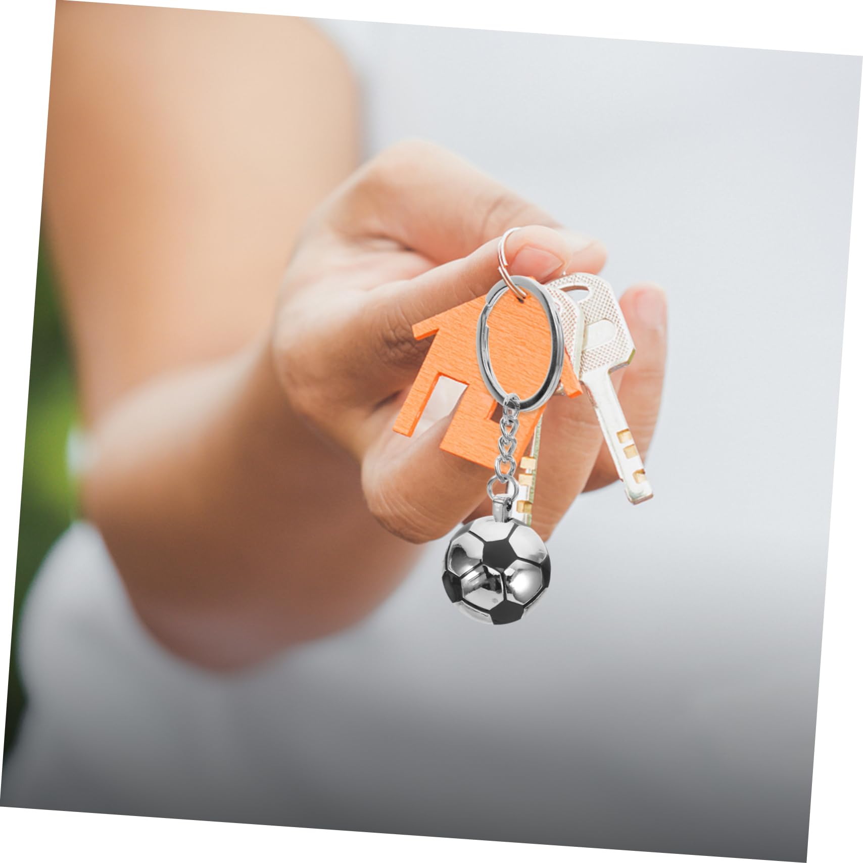 TOYANDONA 20piezas Llaveros Decorativos De Fútbol De Colgantes Para Fiesta De Cumpleaños Creativos Para Amantes Del Deporte Material Resistente y Duradero