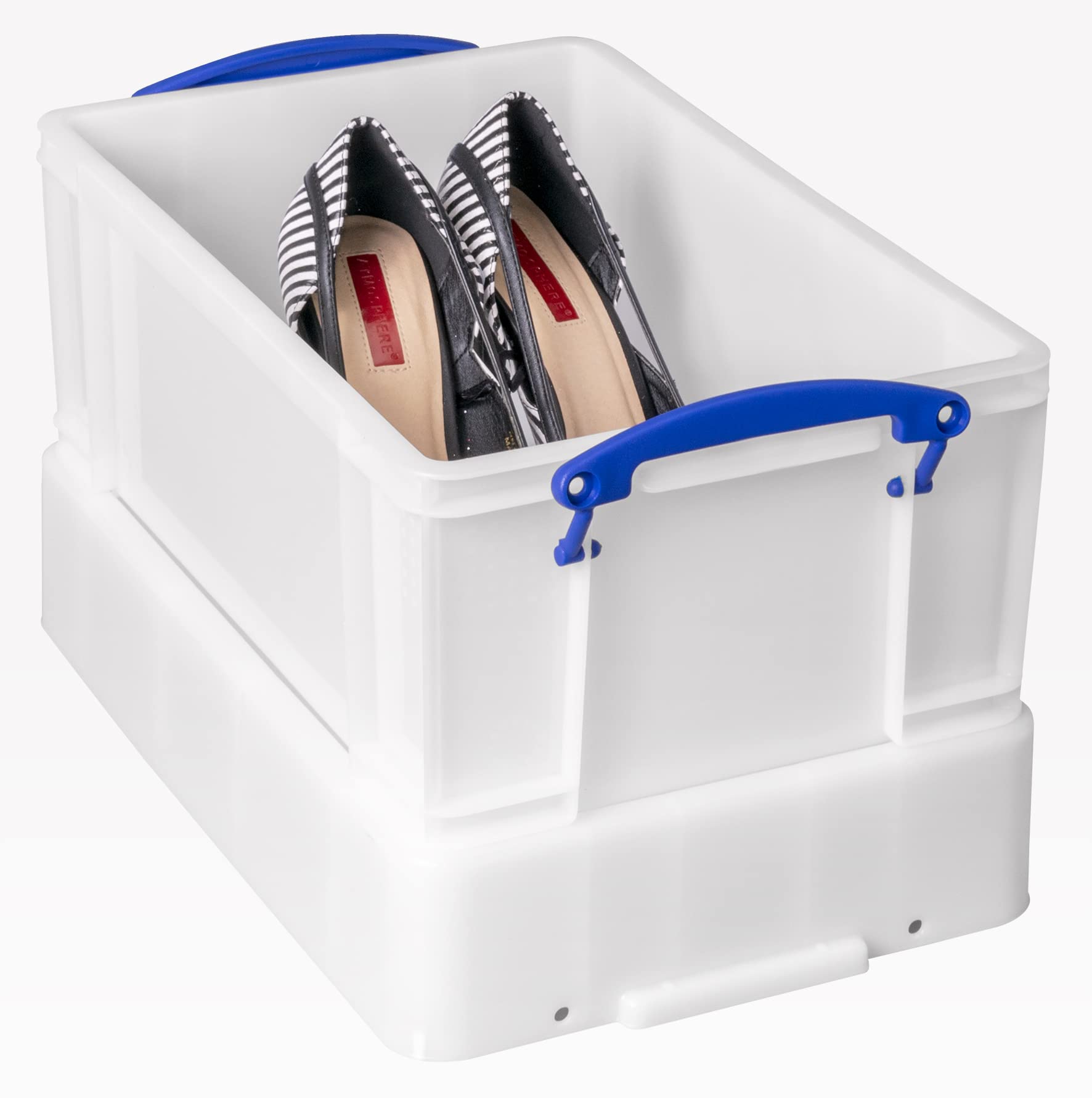 Naprawdę przydatne plastikowe pudełko do przechowywania, 9 l, białe, mocne z pokrywką XL (4 sztuki)