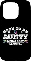 Vista 14 de Soon to Be Aunty 2027 Loading for Pregnancy Announcement Case for iPhone 17