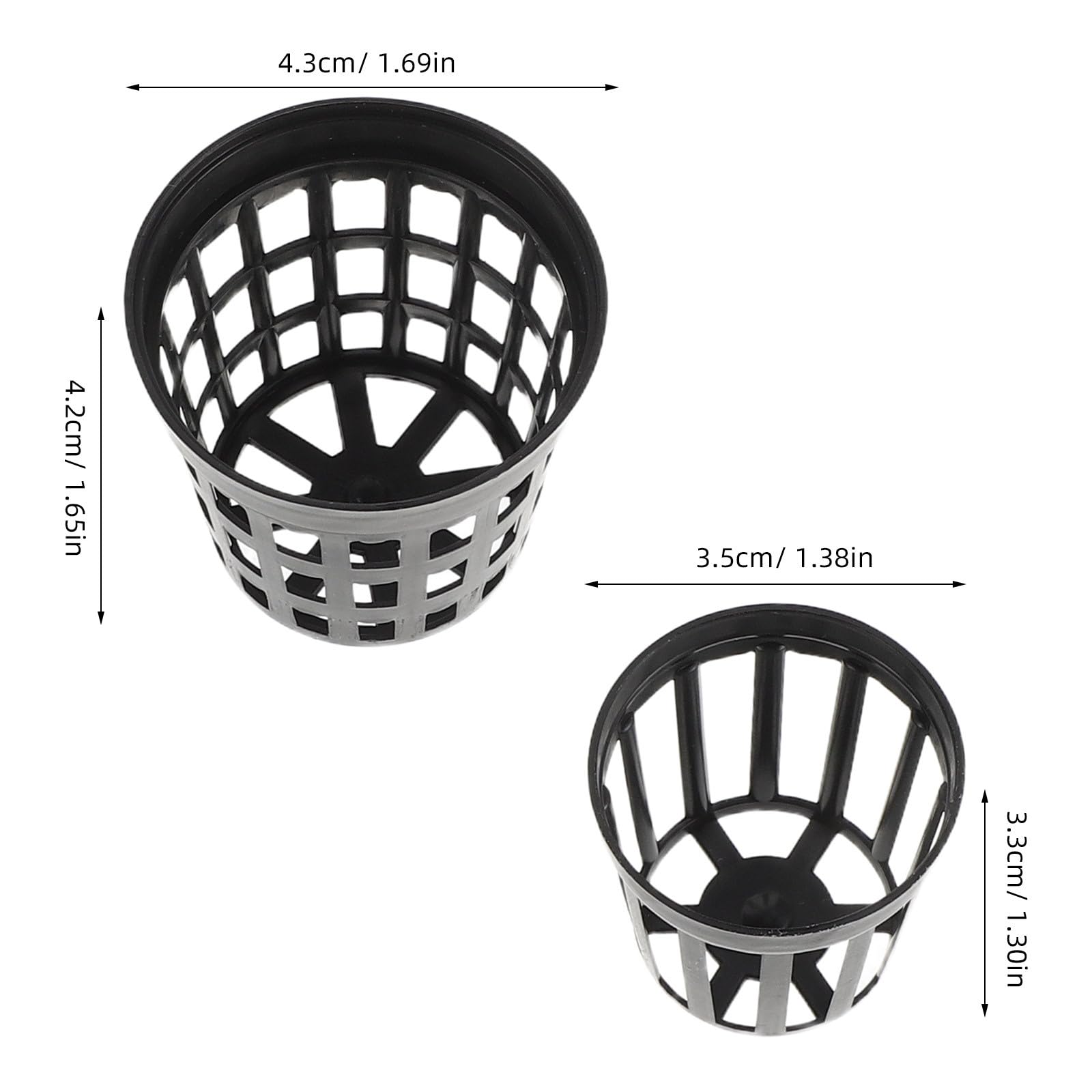 YARNOW 1 Set di cestelli idroponici per Acquario - Pesi per Piante acquatiche - Anelli fissi in Ceramica Anti-galleggiamento per la Coltivazione di Piante in Acquario