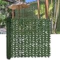 DOPGIB Artificial Ivy Privacy Fence Screen,140"x 60" (58.5 SQFT) UV-Anti Faux Hedge Fence and Fake Ivy Vine Leaf Wall Panels for Indoor&Outdoor Green Backdrop, Garden Greenery Decor