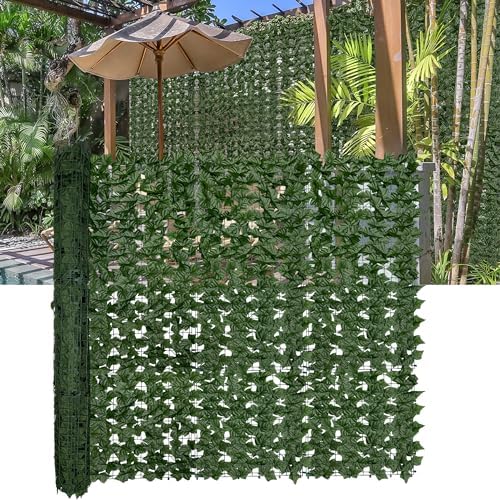 Top Hedge Trimmers That Transform Your Privacy Screens 6 DOPGIB Artificial Ivy Privacy Fence Screen,140" by 60" (58.5 SQFT) UV-Anti Faux Hedge Fence and Fake Ivy Vine Leaf Wall Panels for Indoor&Outdoor Green Backdrop, Garden Greenery Decor