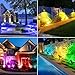 T-SUN Blue Solar Spotlights, Solar Lights Outdoor Waterproof, Auto ON/Off Adjustable Solar Garden Pond Lights for Tree, Patio, Yard, Garden, Driveway, Stairs, Pool Area (Blue- 2 Pack)