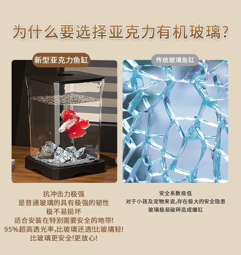 Amazon | 牧小苫＼msmr 水槽 アクリルグラステ 熱帯魚水槽 セット
