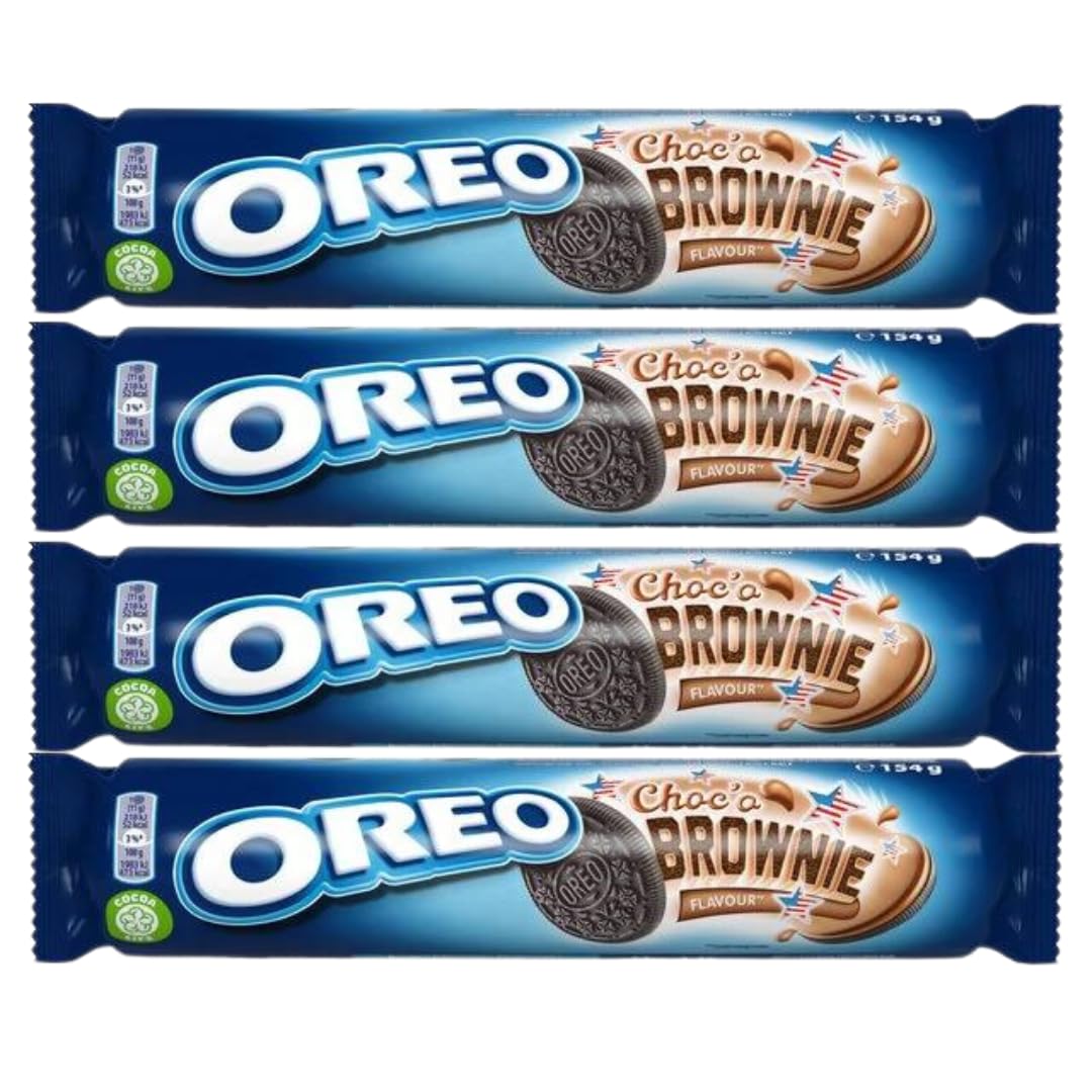Chocolate Biscuit Bundle With Oreo Brownie Sandwich Biscuits 154g (4 Pack)