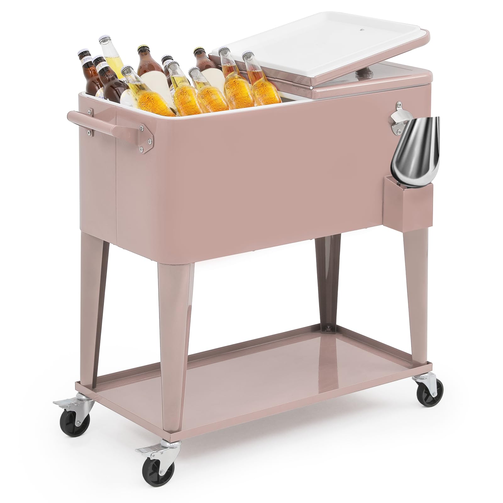 MADOG Modern Cooler with Wheels - Outdoor Entertaining Cooler for Patio and Deck