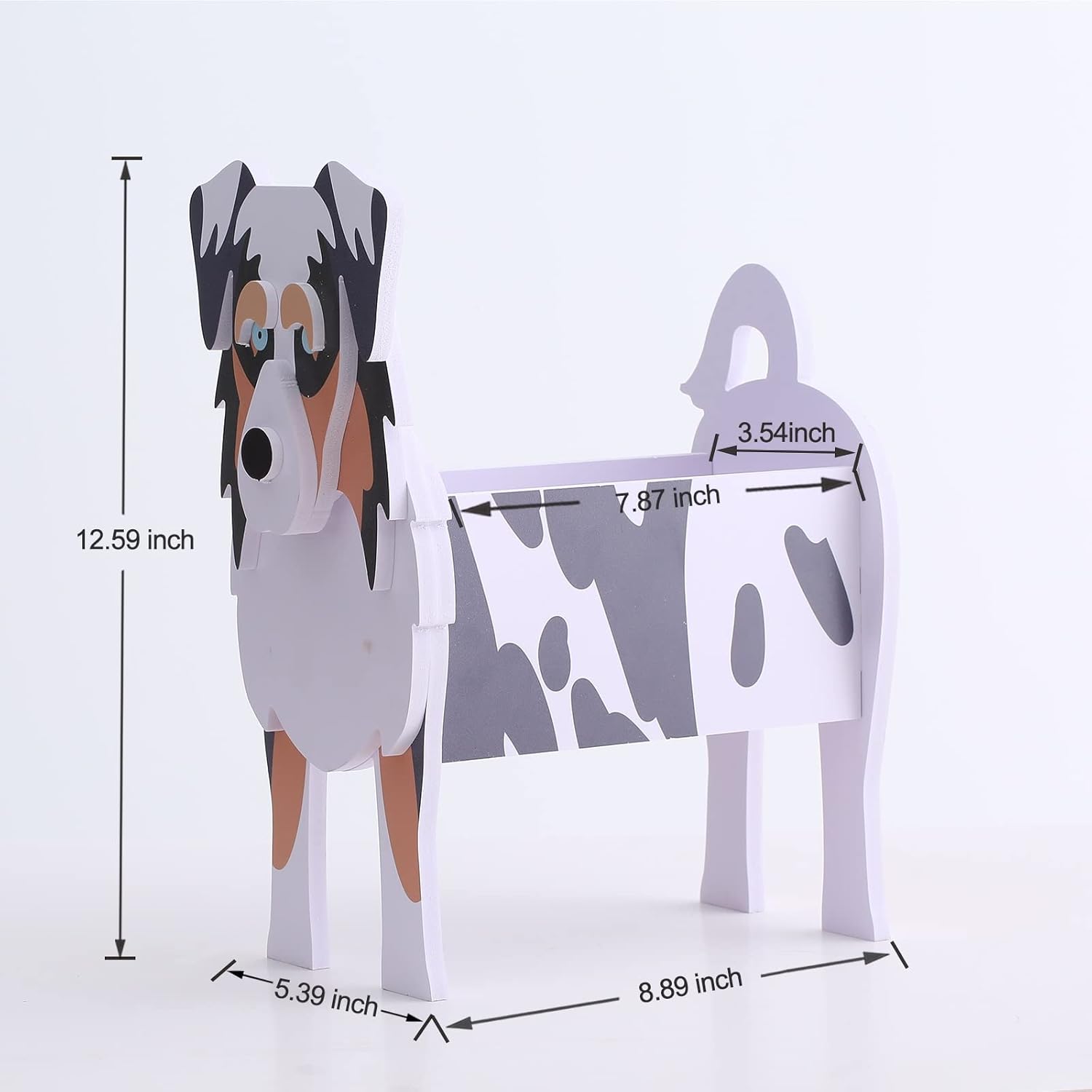 Australian Shepherd Gifts,Australian Shepherd Dog Planter Outdoor Plant Pot,Cute Dog Flower Pots for Garden Decoration,Birthday Gifts for Women,Plant Container Holder Small Australian Shepherd