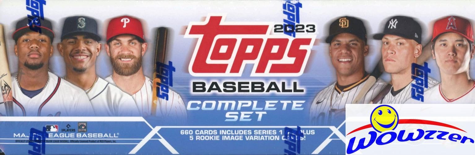 2023 Topps MLB Baseball MASSIVE 665 Card Complete Retail Factory Set with EXCLUSIVE PHOTO VARIATION ROOKIE Set! Includes ALL Series 1 & 2 Cards! Absolutely LOADED with ROOKIES & SUPERSTARS! WOWZZER!