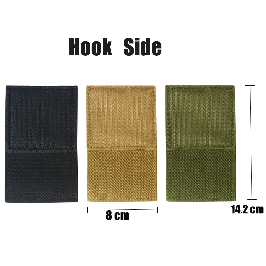 2 Packs Elastic Tourniquet Holder TQ Holster Pouch Retention Loop for Tactical Vest Chest Rig Duty Belt with Hook & Loop Panel Black