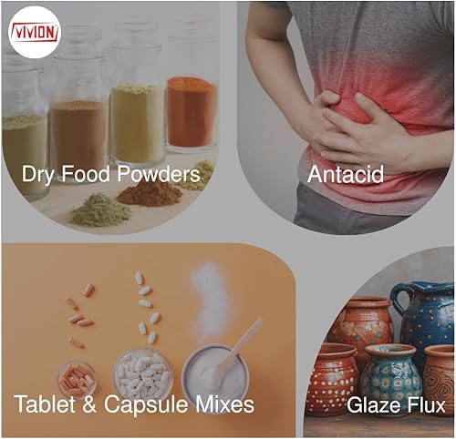 Miniatura 3 de Polvo ligero de carbonato de magnesio USP - 1 kg (2.2 lb) - Excipiente portador de comprimidos de hidromagnesita Mag en polvo y diluyente de cápsula