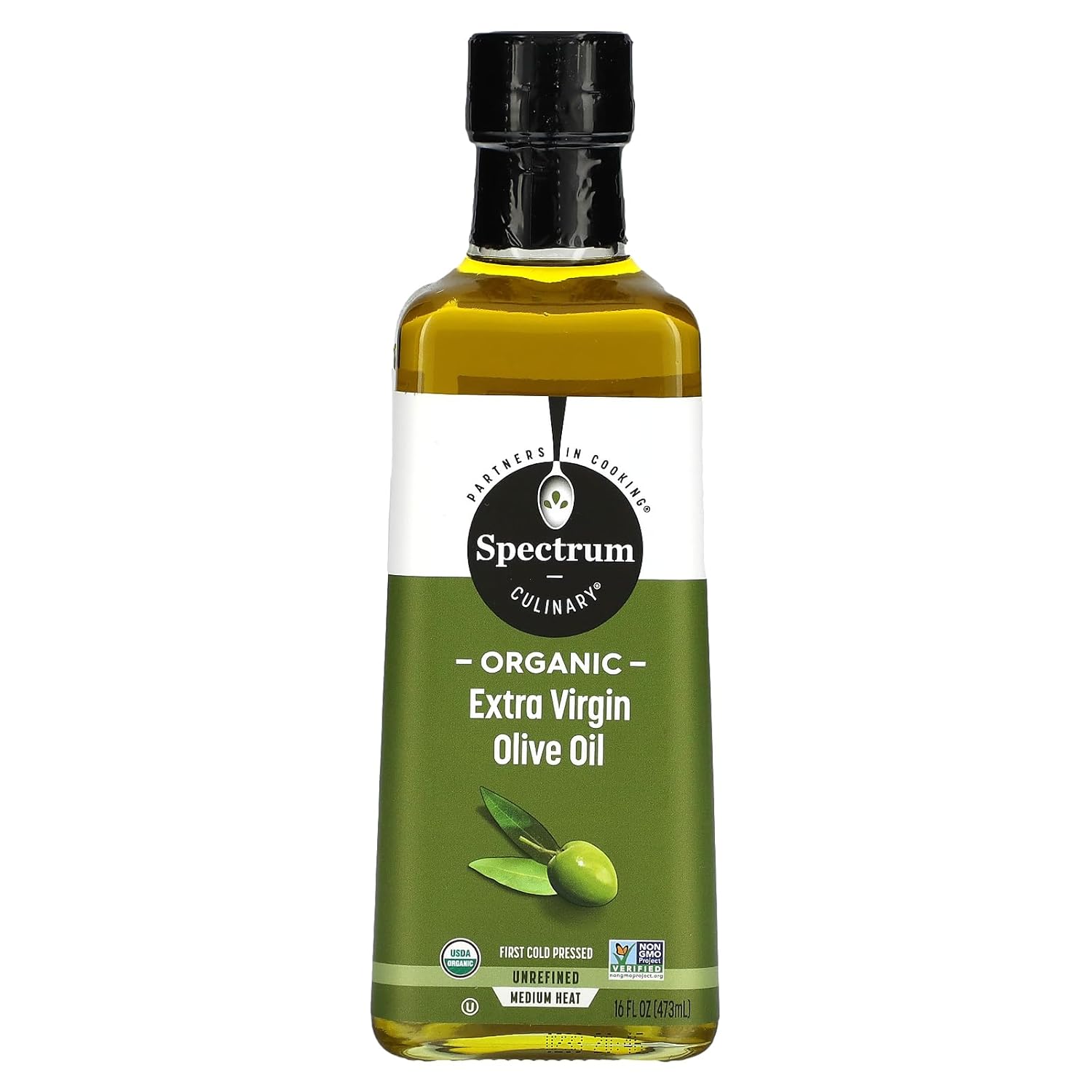 SPECTRUM NATURALS Organic Extra Virgin Olive Oil, 16 FZ