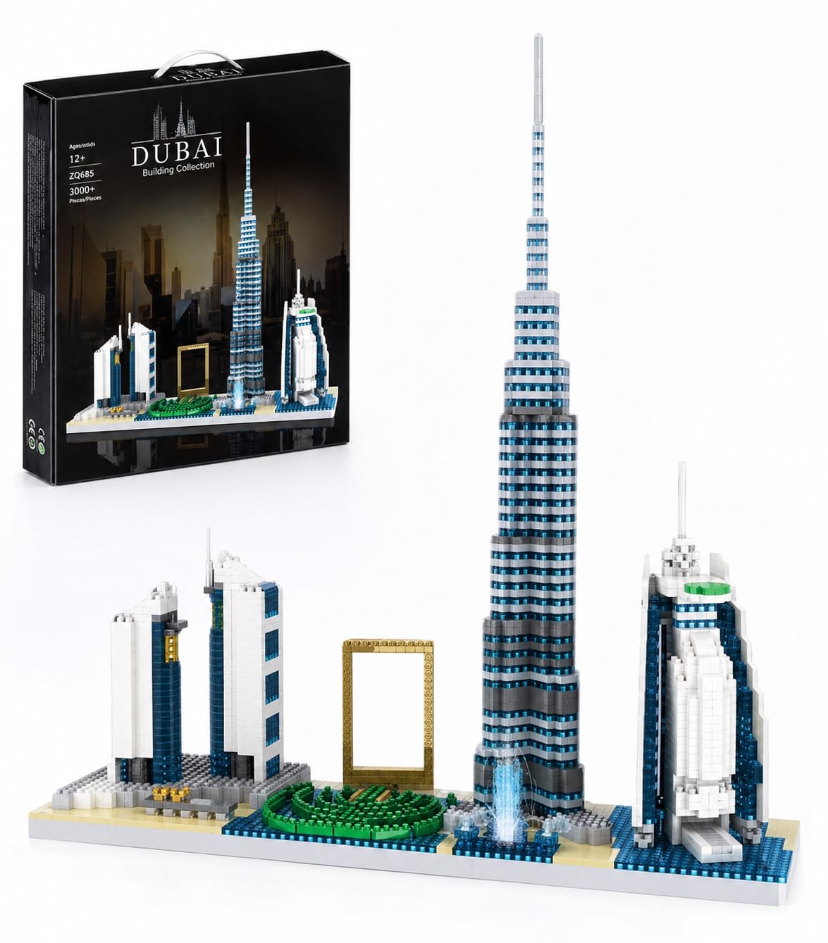 Carryze Dubai Skyline Building Blocks Set, Burj Khalifa Model Kit
