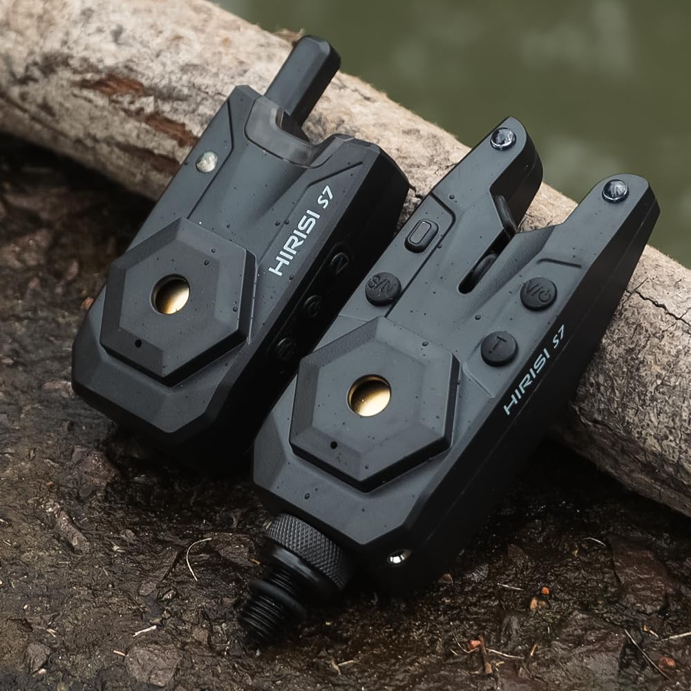 Hirisi Tackle Kit d'alarme sans fil pour pêche à la carpe - Indicateur de touche étanche - Équipement de pêche à la carpe