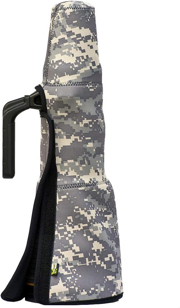 LensCoat Cover Camouflage Neoprene Camera Lens Cover Protection Travelcoat Nikon 800VR W/O Hood, Black (tc800vrbk)