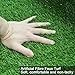 High Density Synthetic Grass Turf with Drainage Holes - Ideal for Playgrounds, Car Shows, Gardens, Weddings & Outdoor Events - Durable Faux Grass Mat for All Occasions