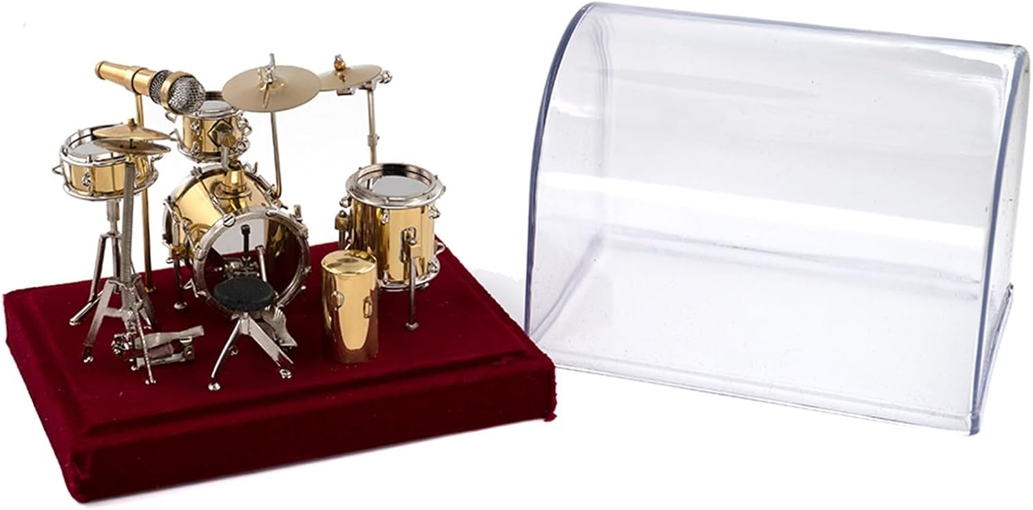 ミニチュアジャズドラム楽器キットモデル家の装飾的な装飾品 (Color : 18cm)