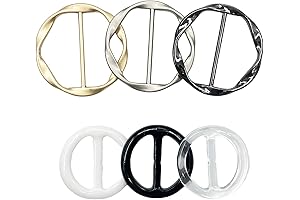 Scarf Buckle Set for Women's Scarves, T-Shirts, and Shirt Clips