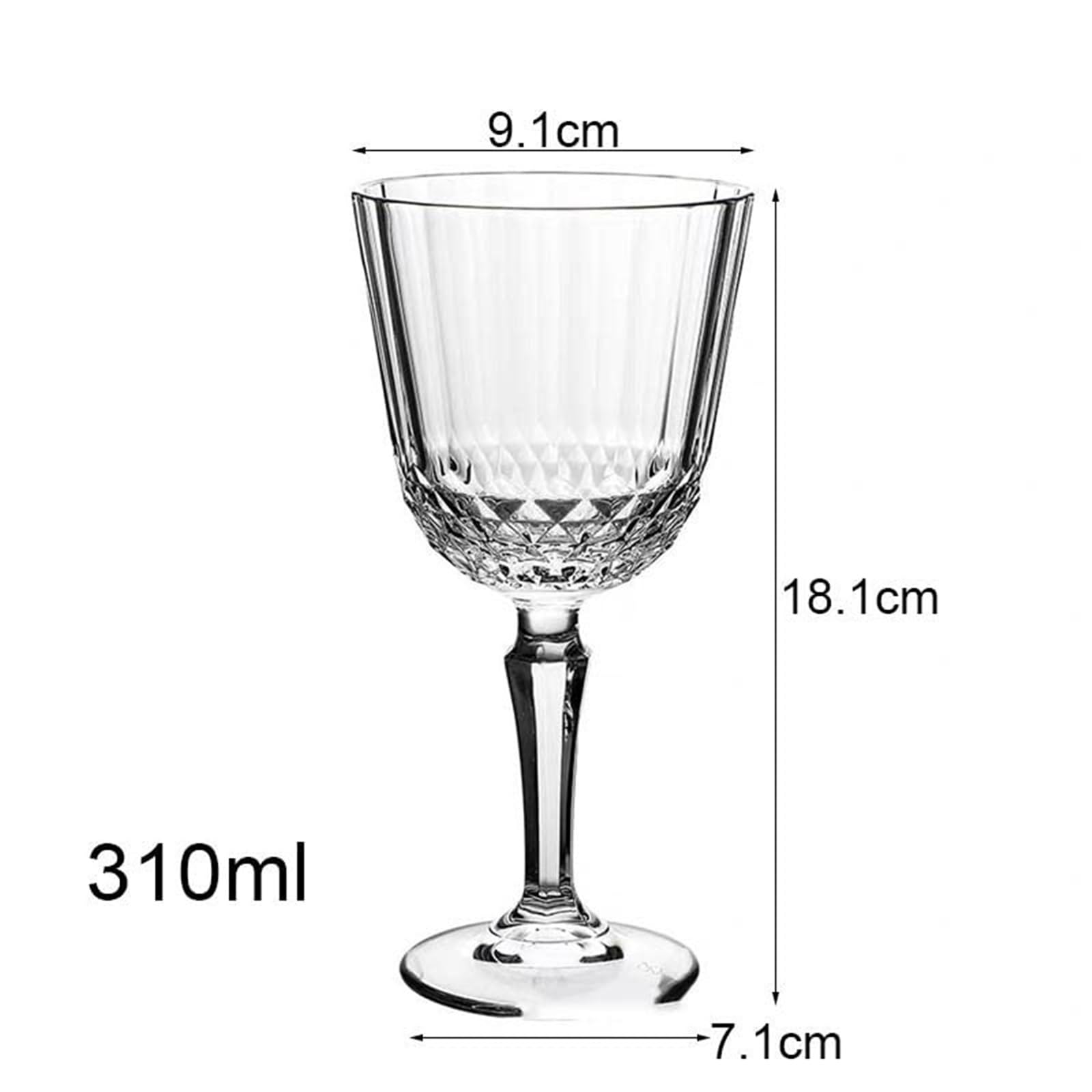 Europäische geschnitzte Weingläser, Champagnerglas, transparenter Kelchbecher for Zuhause, Hochzeit, Bar, Party, Geschenk, Trinkgeschirr Getränkebecher