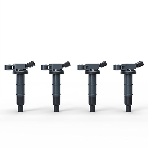 Juego de 4 bobinas de encendido  Compatible con Toyota Camry Corolla Solara RAV4 Scion tC xB Lexus HS250h y más 20L 24L modelos- Sustituye a
