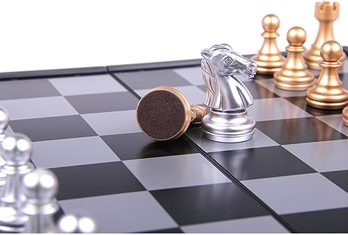 Miniatura 3 de Ajedrez Viajero con Color Oro y Plata,3810A