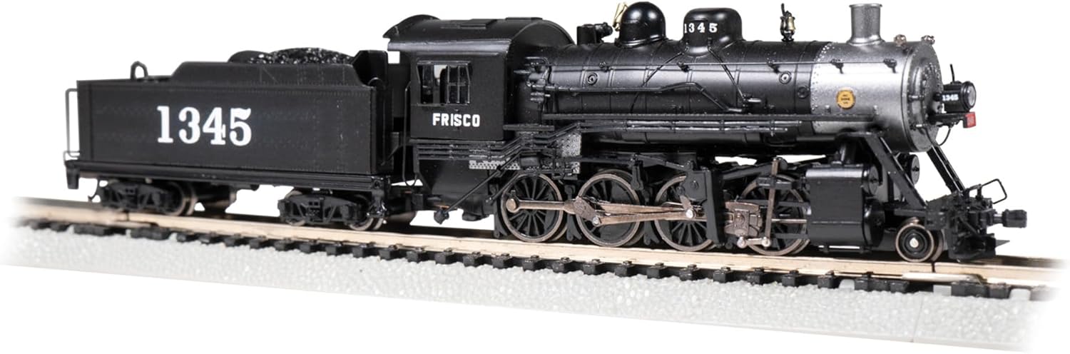Bachmann Trains - Baldwin 2-8-0 Consolidation DCC Ready Locomotive - Frisco #1345 - N Scale
