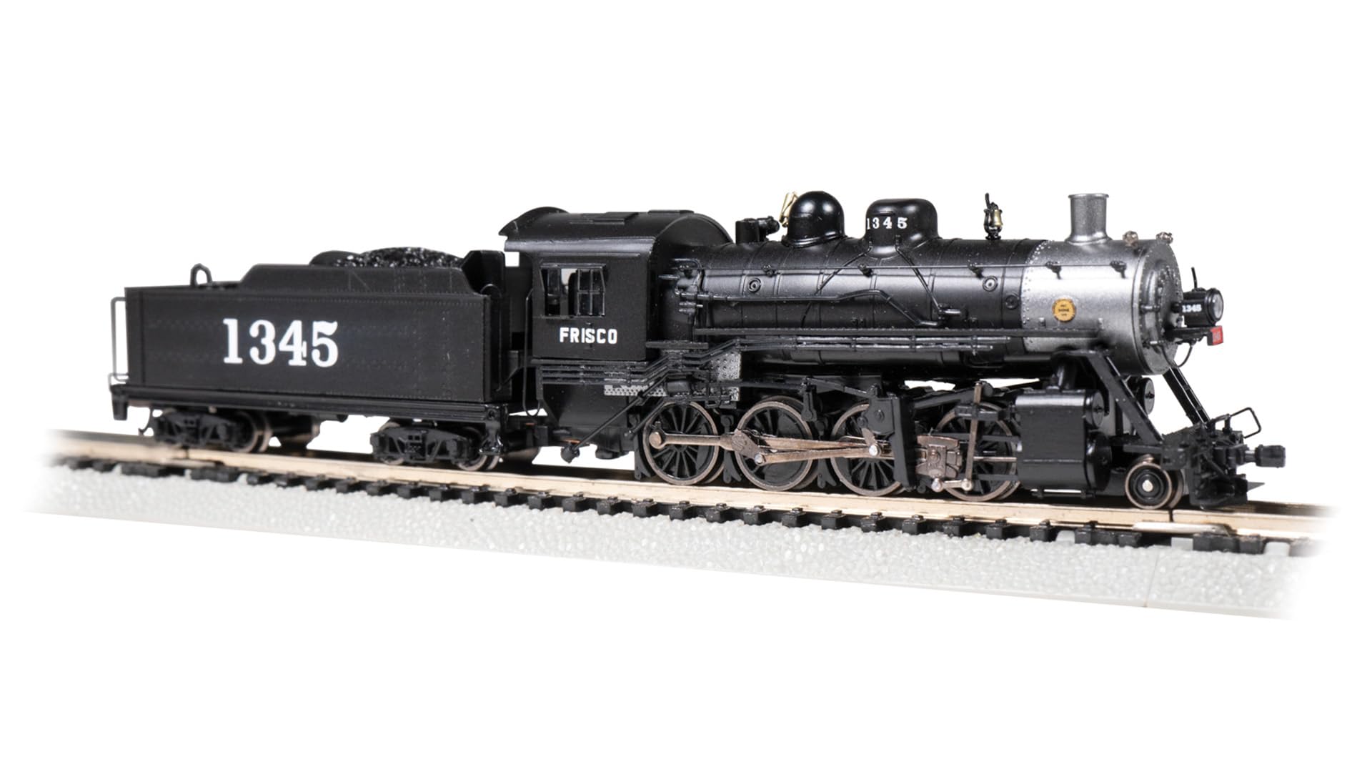 Locomotive N Bachmann Frisco 1345 Baldwin 2-8-0 Consolidation DCC Ready pour modélisme