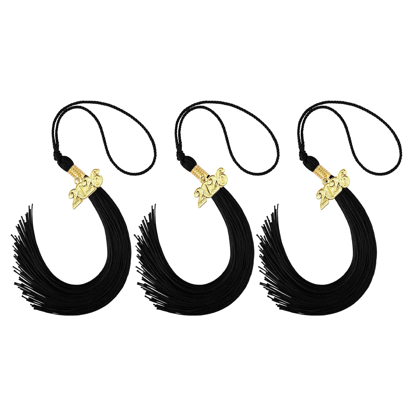 Tsophreniq 2026 Graduation Year Tassels with Rayon Strands for Ceremonies and Designs Tassels for Graduation Cap