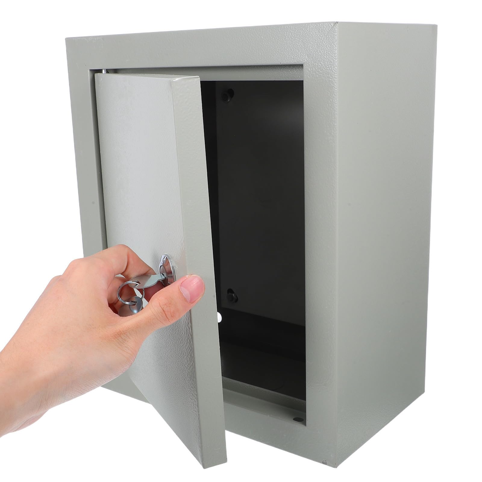 Caja Eléctrica Exterior Resistente Intemperie de Hierro Plata