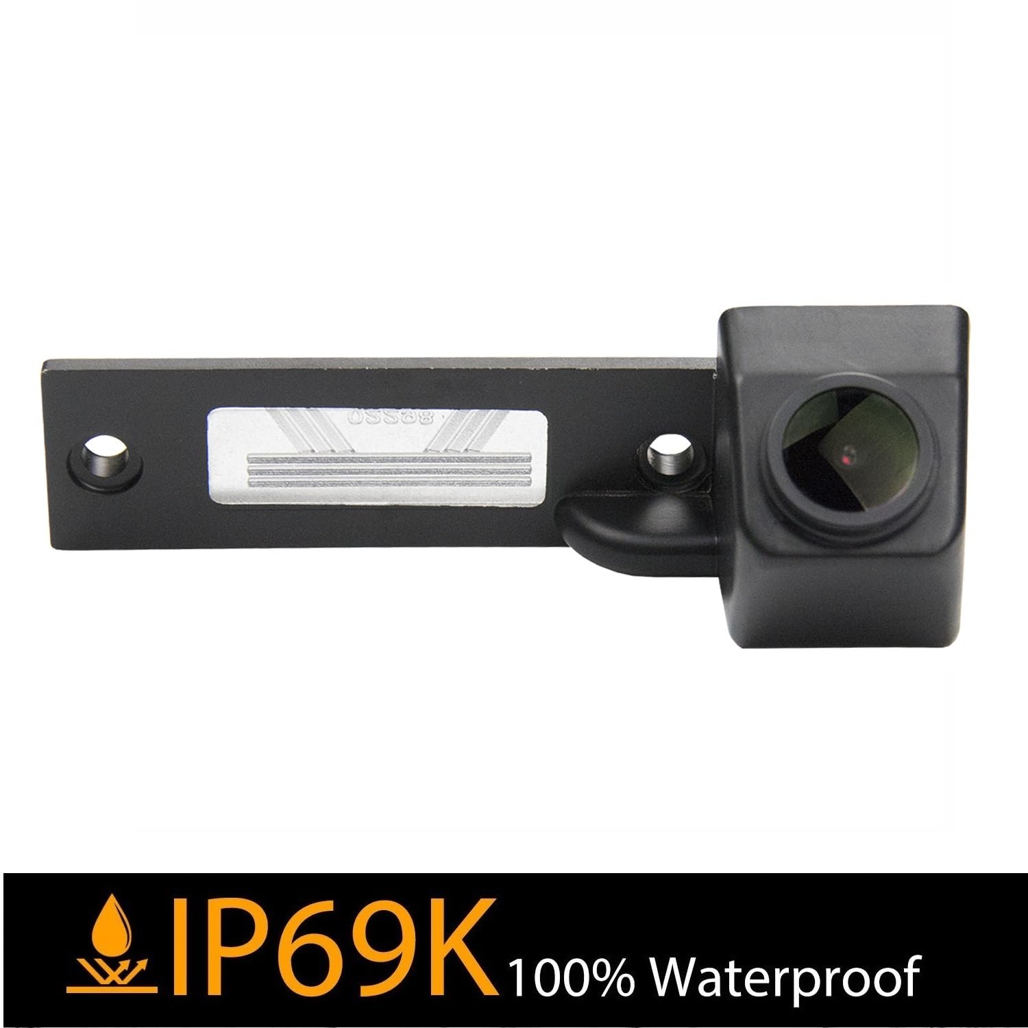 Telecamera retromarcia integrata nella luce della targa, Misayaee Telecamera posteriore adatta per Caddy MK4 Golf R32 Passat B5 B6 Golf IV/Plus Sharan T5