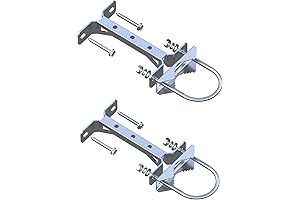 Aimeboost Antenna Mast Clamp and Wall Mount - Stainless Steel for Outdoor...