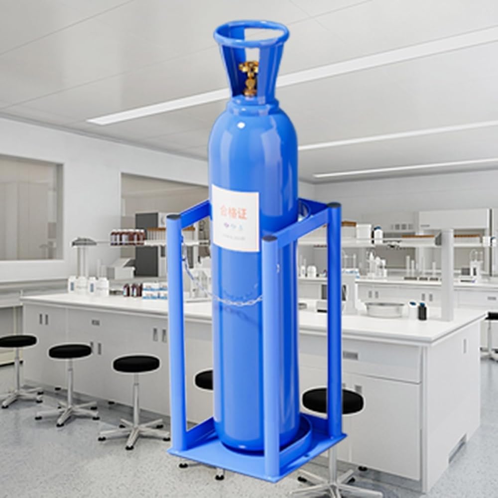 WXPGFEQ Oxygen Cylinder Rack Standing Tank Storage Stand for 1-6 Cylinders, GJOIll Oxygen Tank Holder for Medical Storage & Transportation