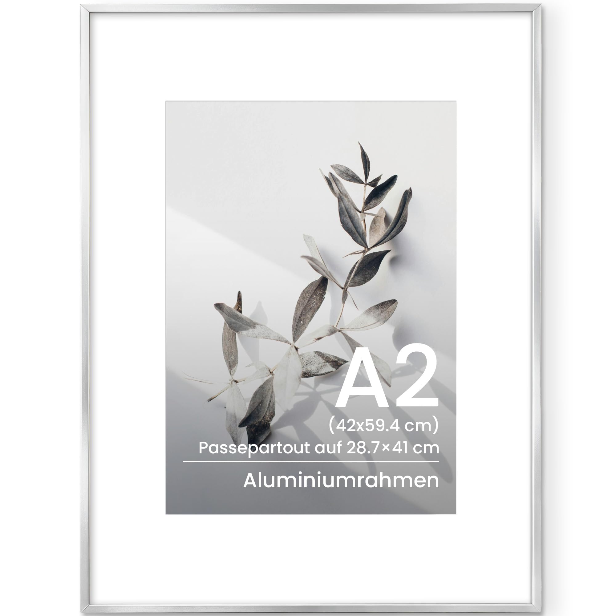 Feihorrm Bilderrahmen Aluminium, Metall Fotorahmen, Moderne dekorative Fotorahmen