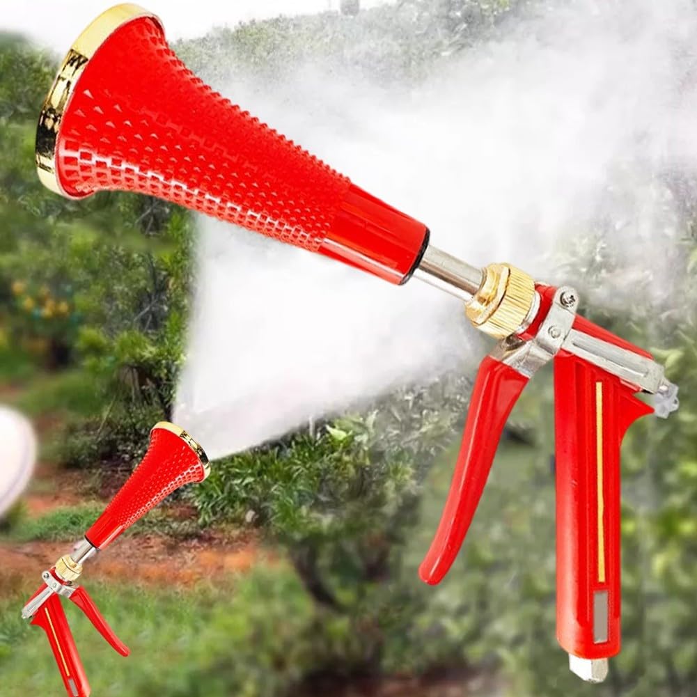 Pistola pulverizadora agrícola para árboles frutales con materiales resistentes y chorro de alta presión para una aplicación eficaz de plagas y agua