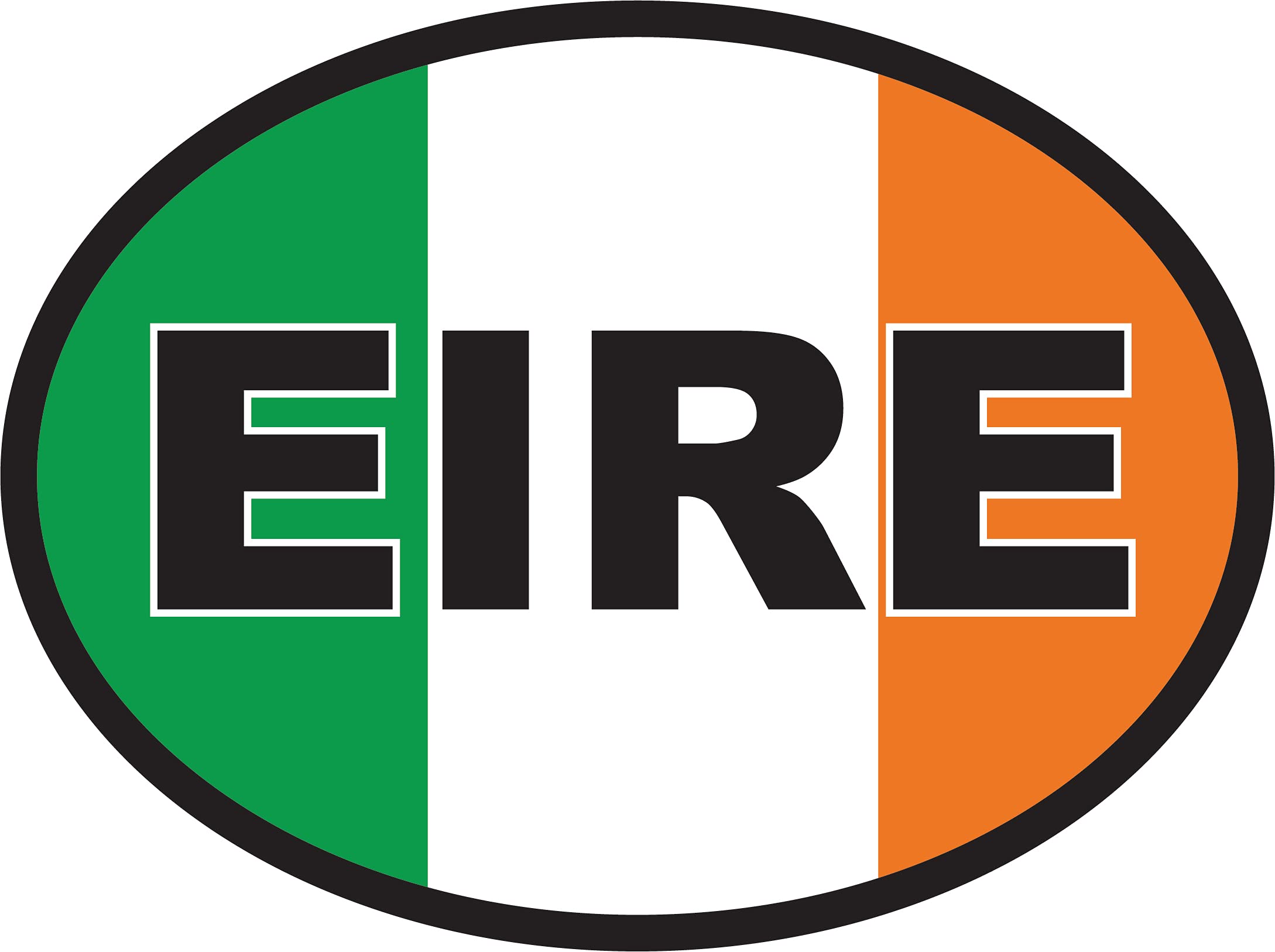 Landing Designs Eire Car Sticker Oval Ireland Self-Adhesive Vinyl New Gb Stickers For Cars, Vans