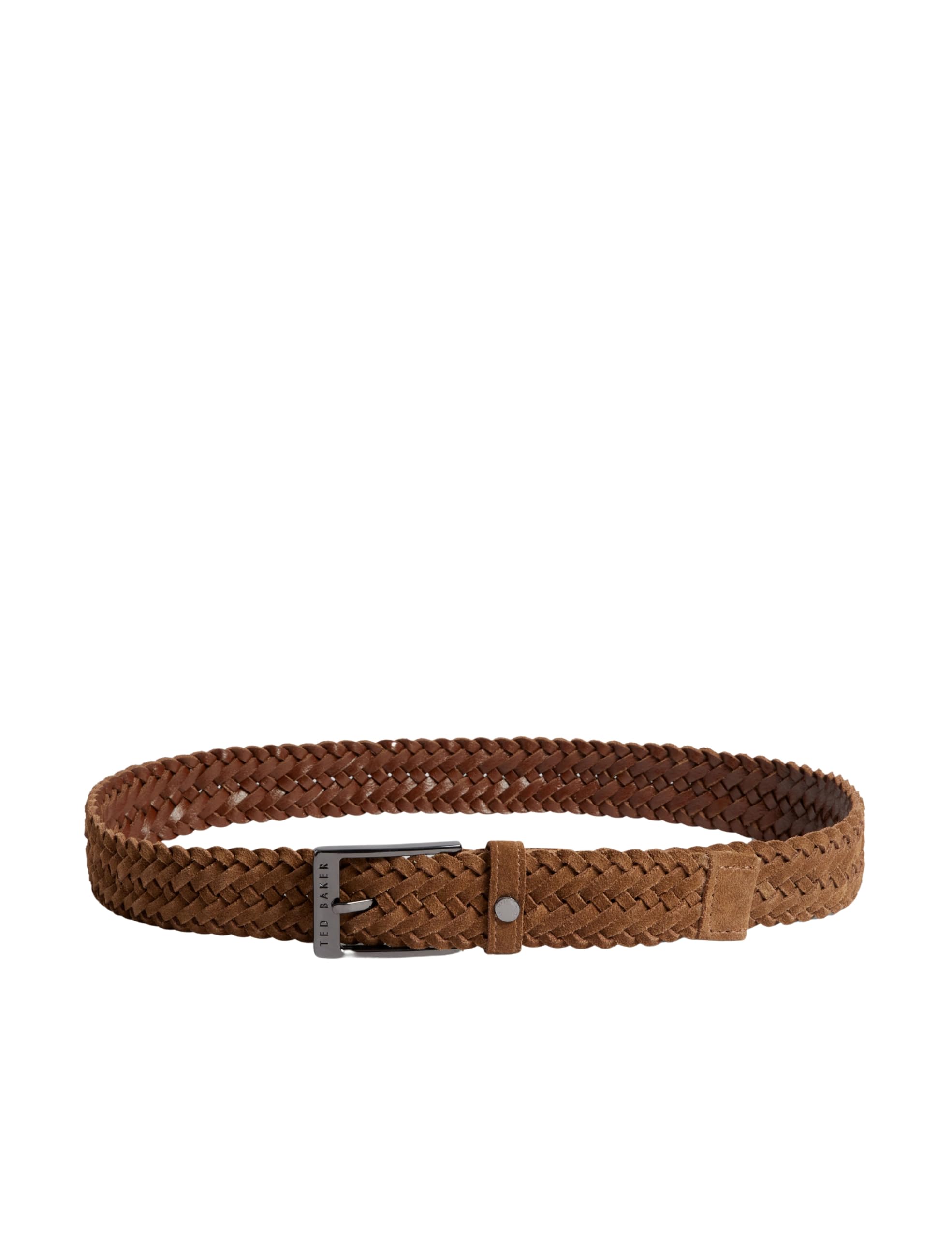 Ted Baker london briaded suede belt, brown