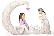 for Mom from Daughter Son, Mother Daughter Figurine Gift, I Love You to The Moon and Back Statue, Birthday for Mom, Sentimental Home Decor
