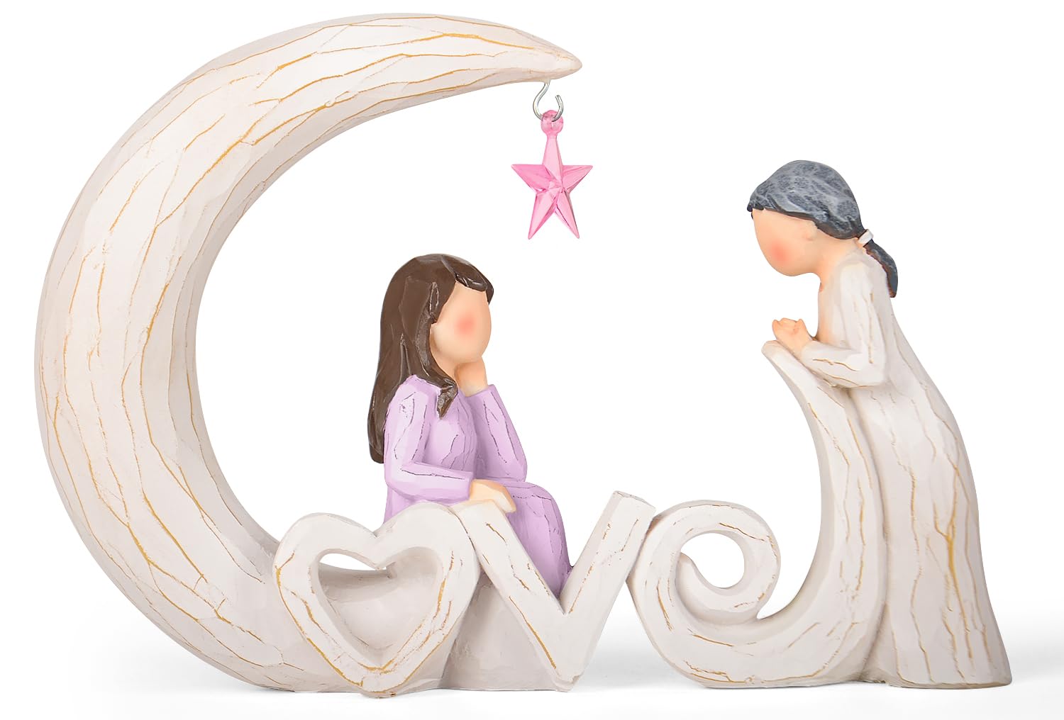 VOFSTAND Moon Mother Daughter Figurine Gift