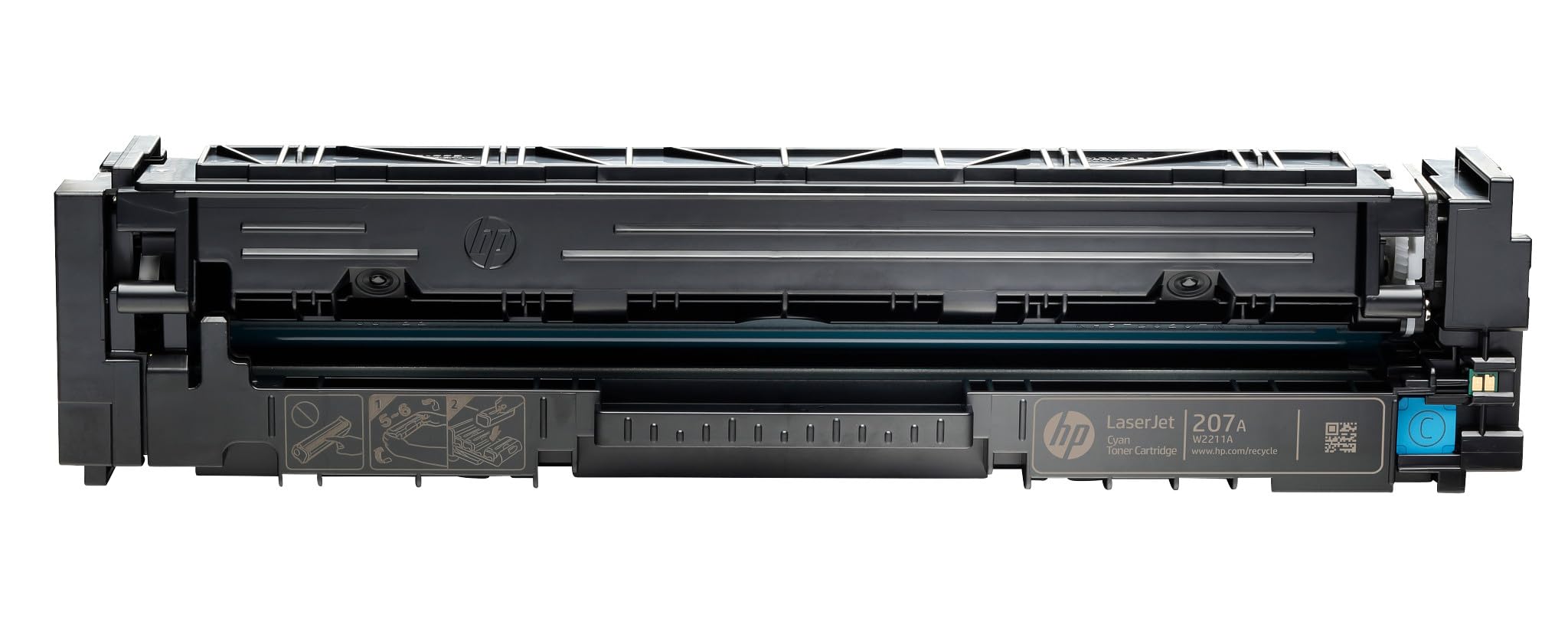 HP 207A W2211A Toner Cyan Authentique pour HP Color LaserJet Pro M255 / M282 / M283