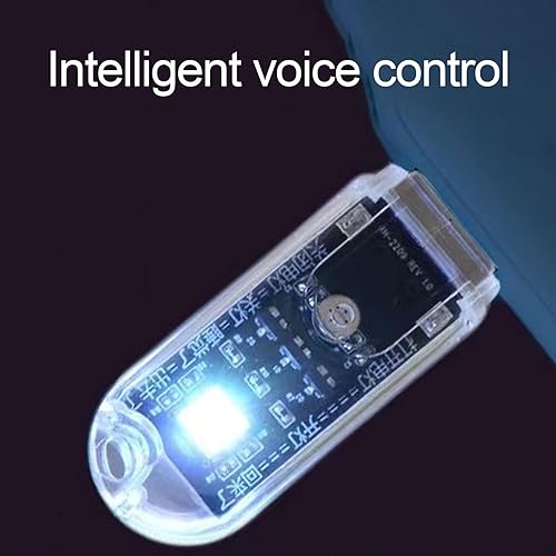 Miniatura 5 de Mini luz nocturna LED, lámpara de noche LED ultra brillante, control de voz regulable sin parpadeo, iluminación transparente USB necesaria para