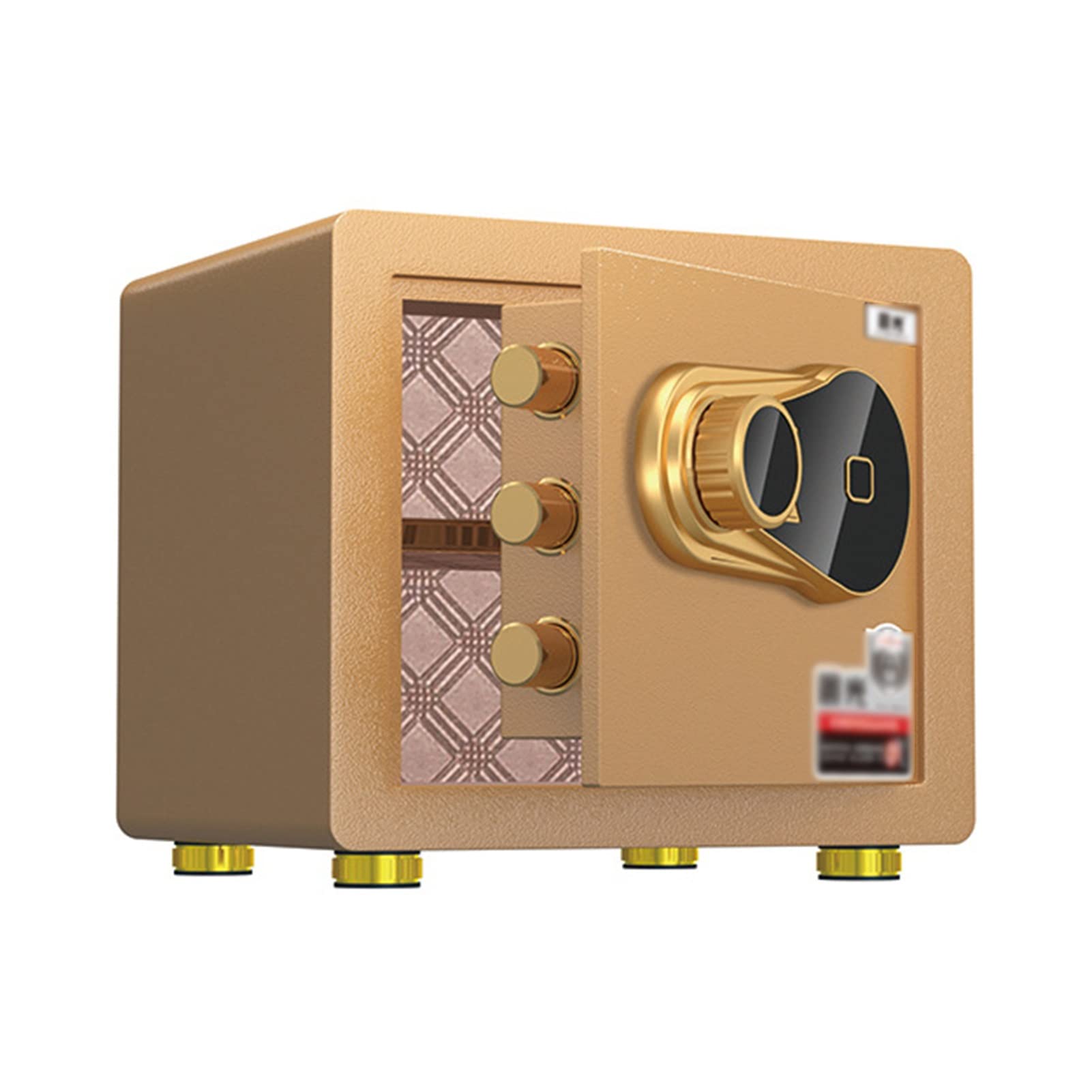 GLJ Safes, Safe box Security Safe, Safe Lock Boxes with Keys, laser cutting, Biometric Fingerprint Security Safe Box, for Home Office Hotel