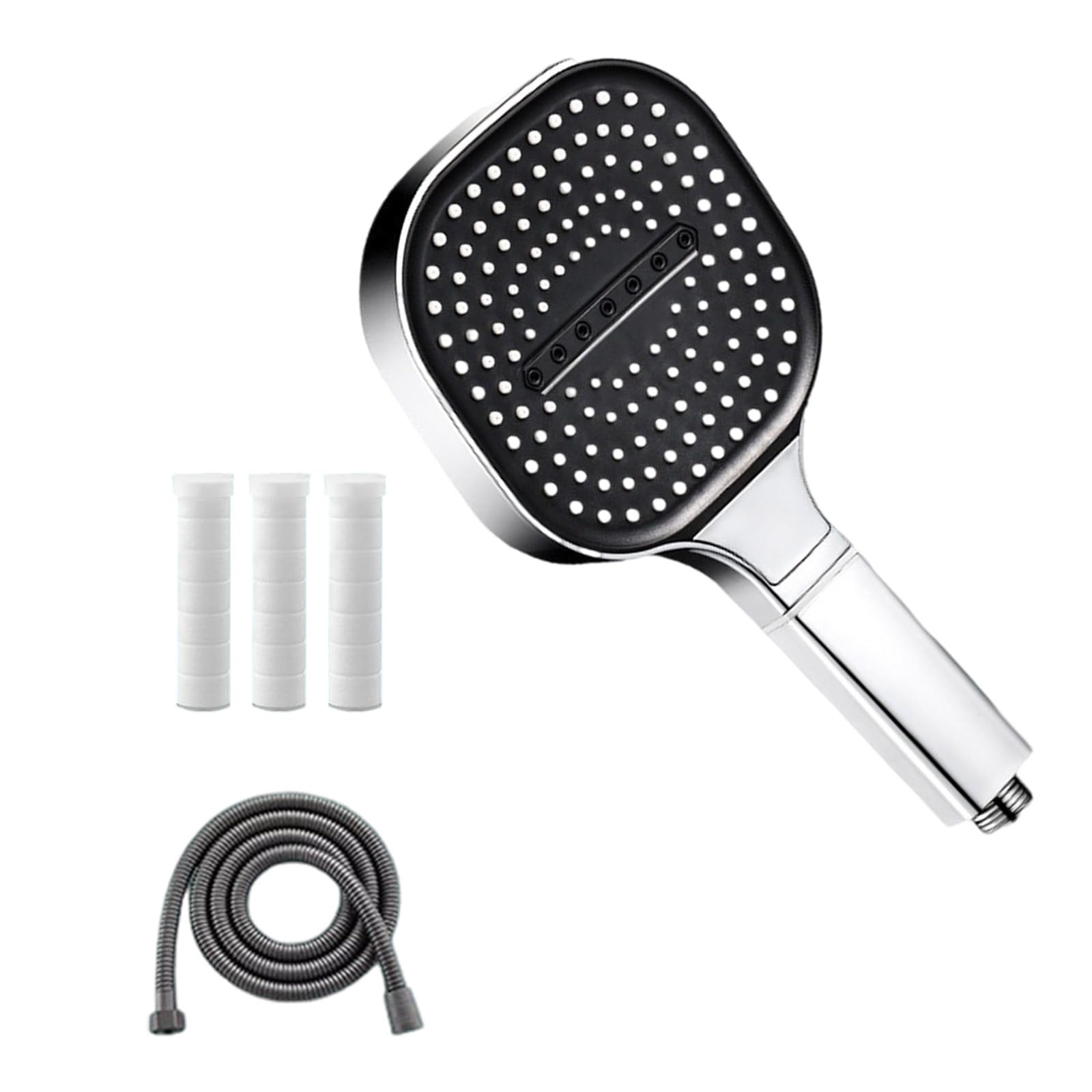 Msioytog E 13Cm Larg Panel High Pressur Shower Head With 3 Adjustabl Typ Handheld Shower Head For Relaxing Hom Bath Bathroom Accessories