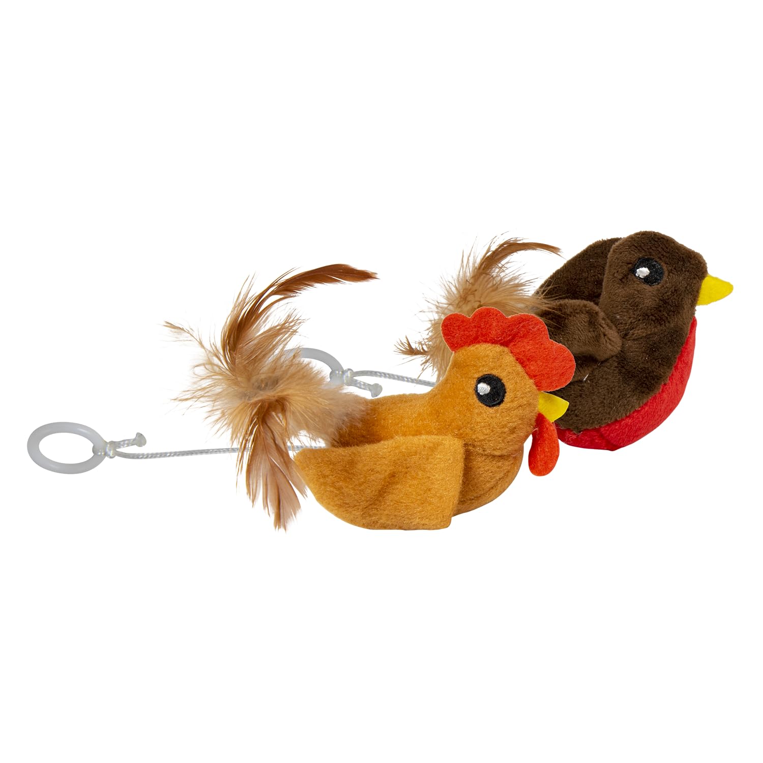 JACK AND VANILLA, Interactive Cat Toy Vibrating Bird Assorted 9 cm Stimulates Hunting Instinct Attractive Design Durable Materials Ideal for Active Play Cat Toys Model